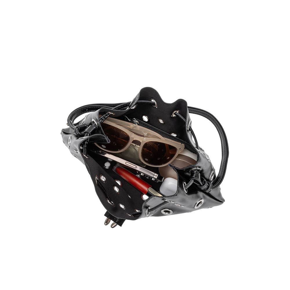 Paloma Black Recycled Vegan Shoulder Bag