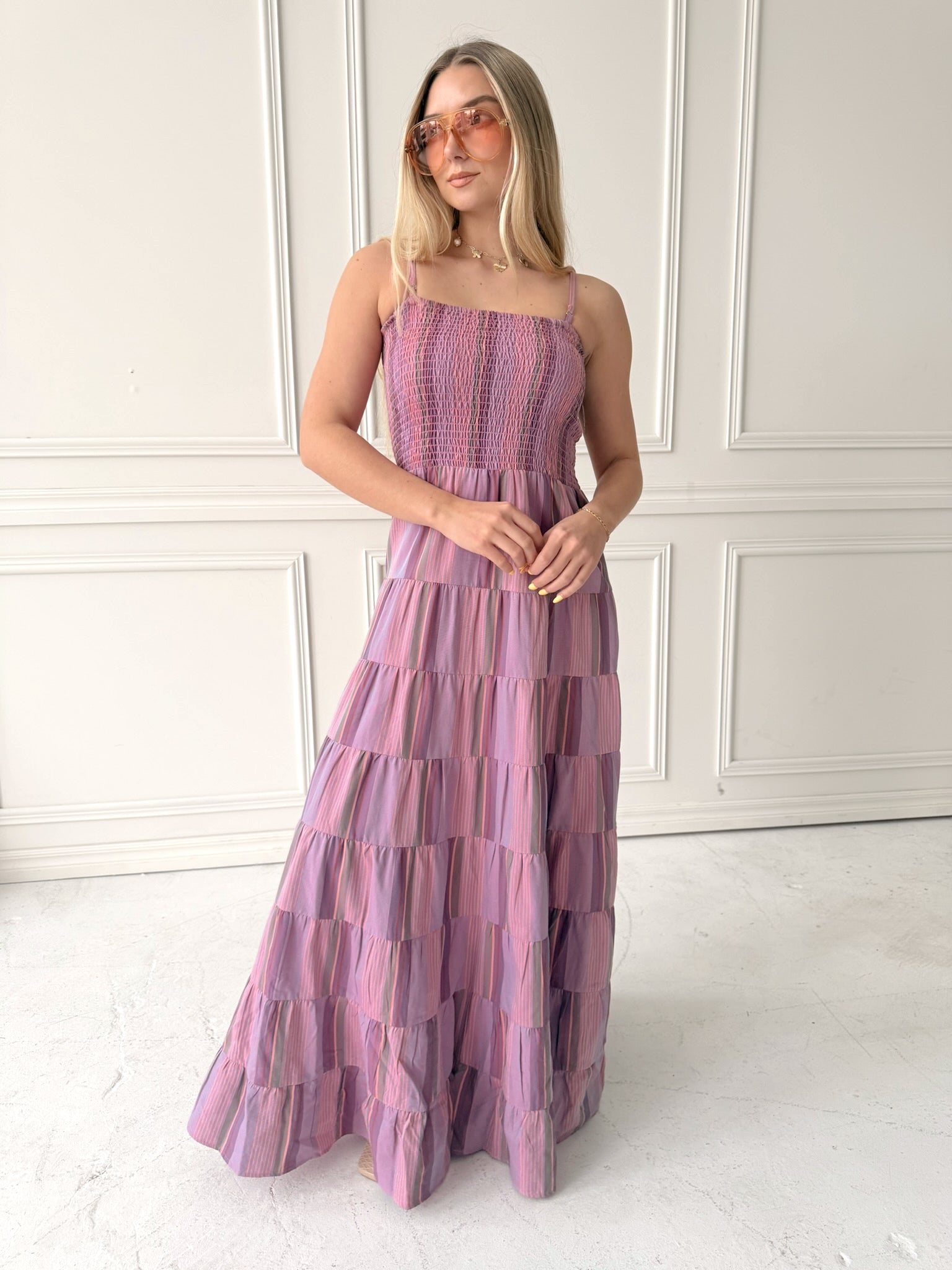 Frnch Lilaea Dress in Lilas