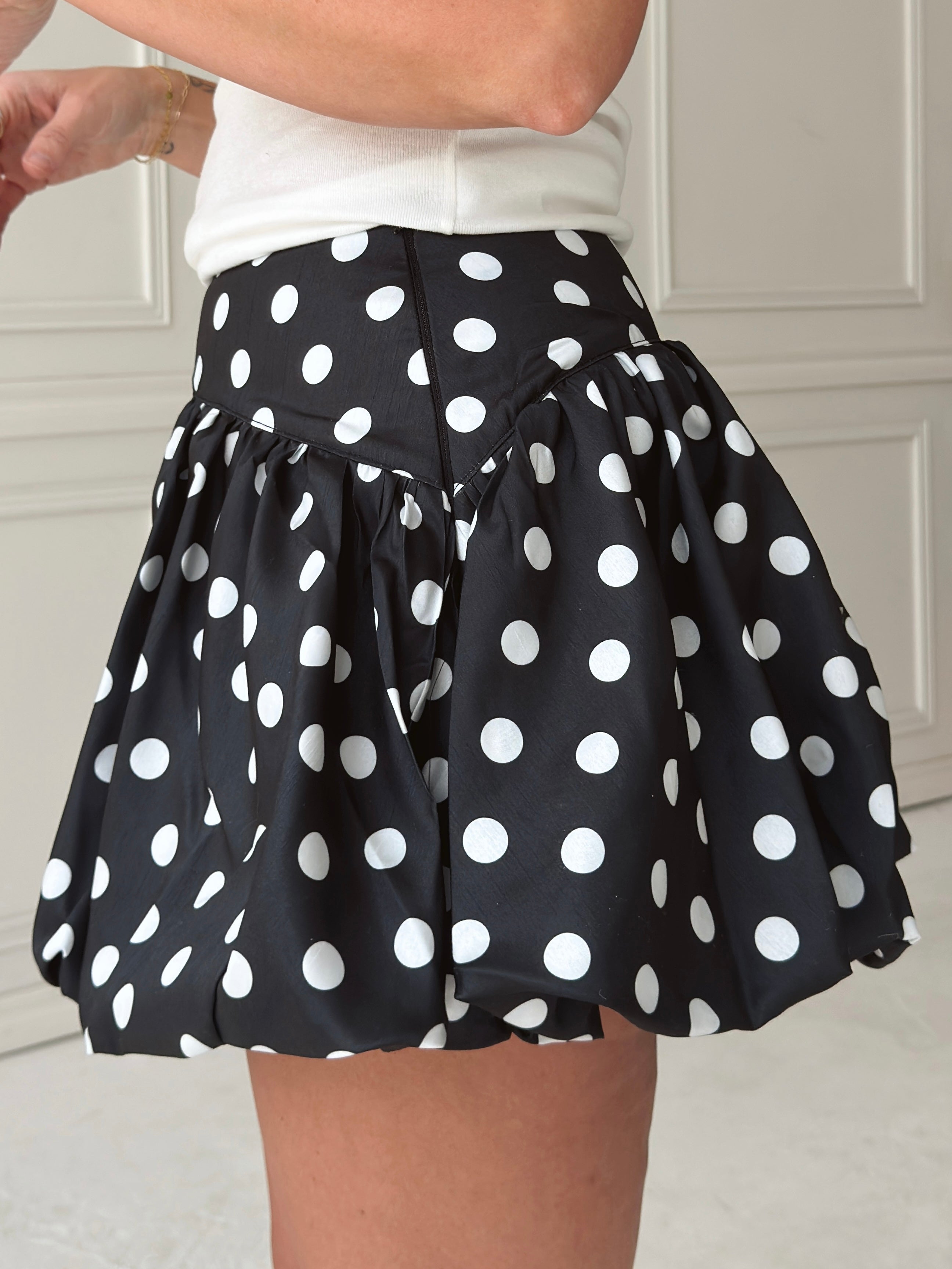 Paige Polka Dot Bubble Skort