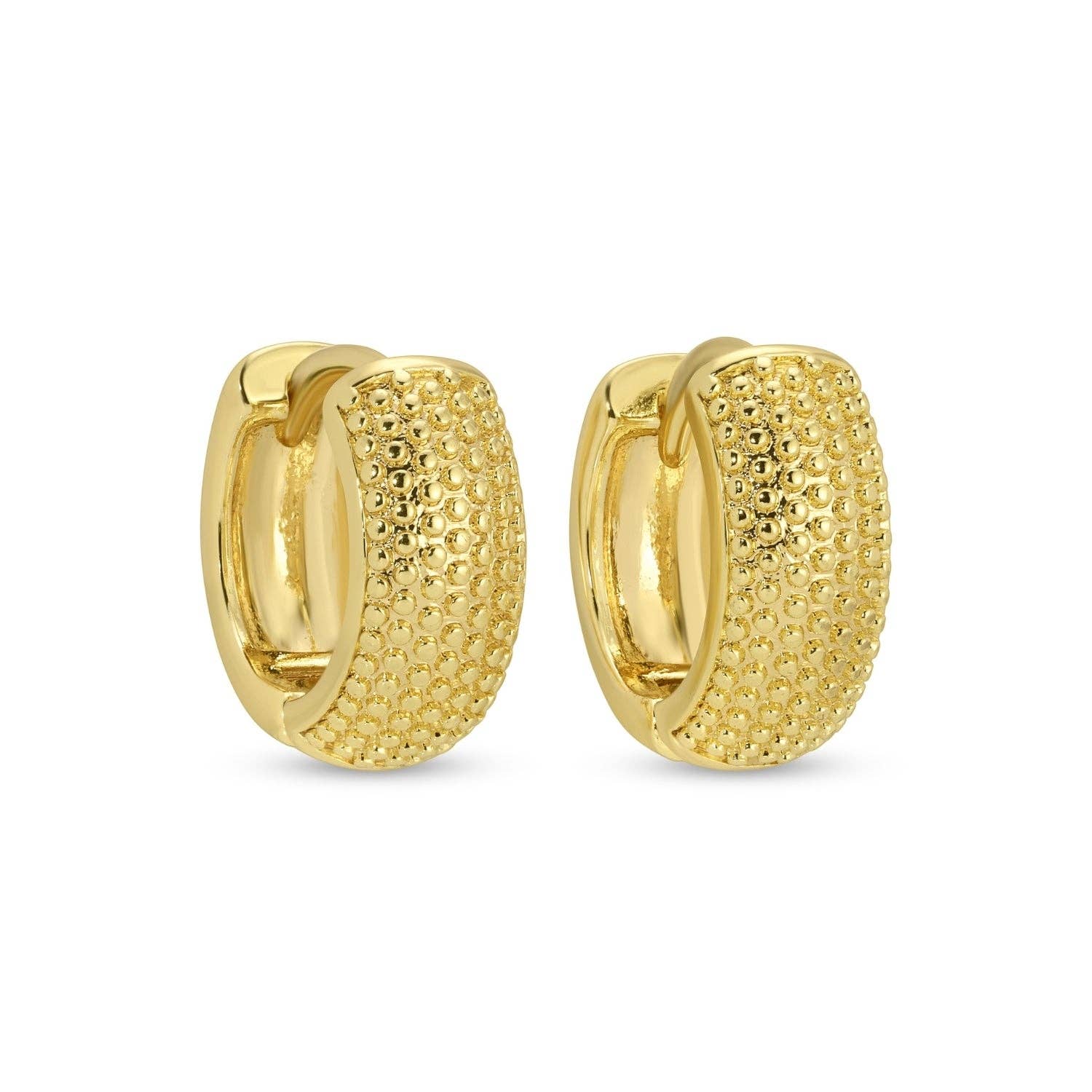 Petite Wide Huggies: Gold