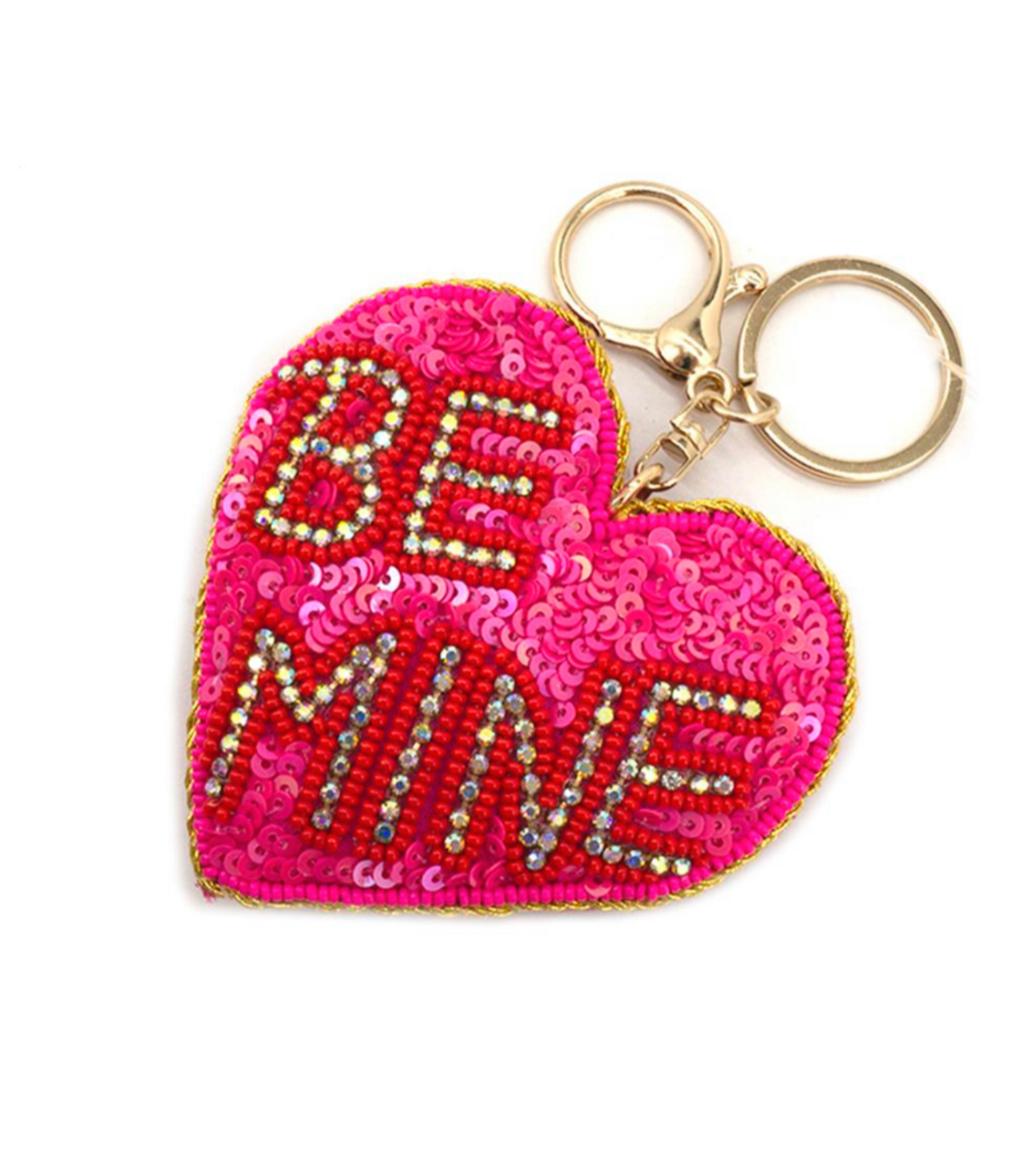 Be Mine Beaded Keychain