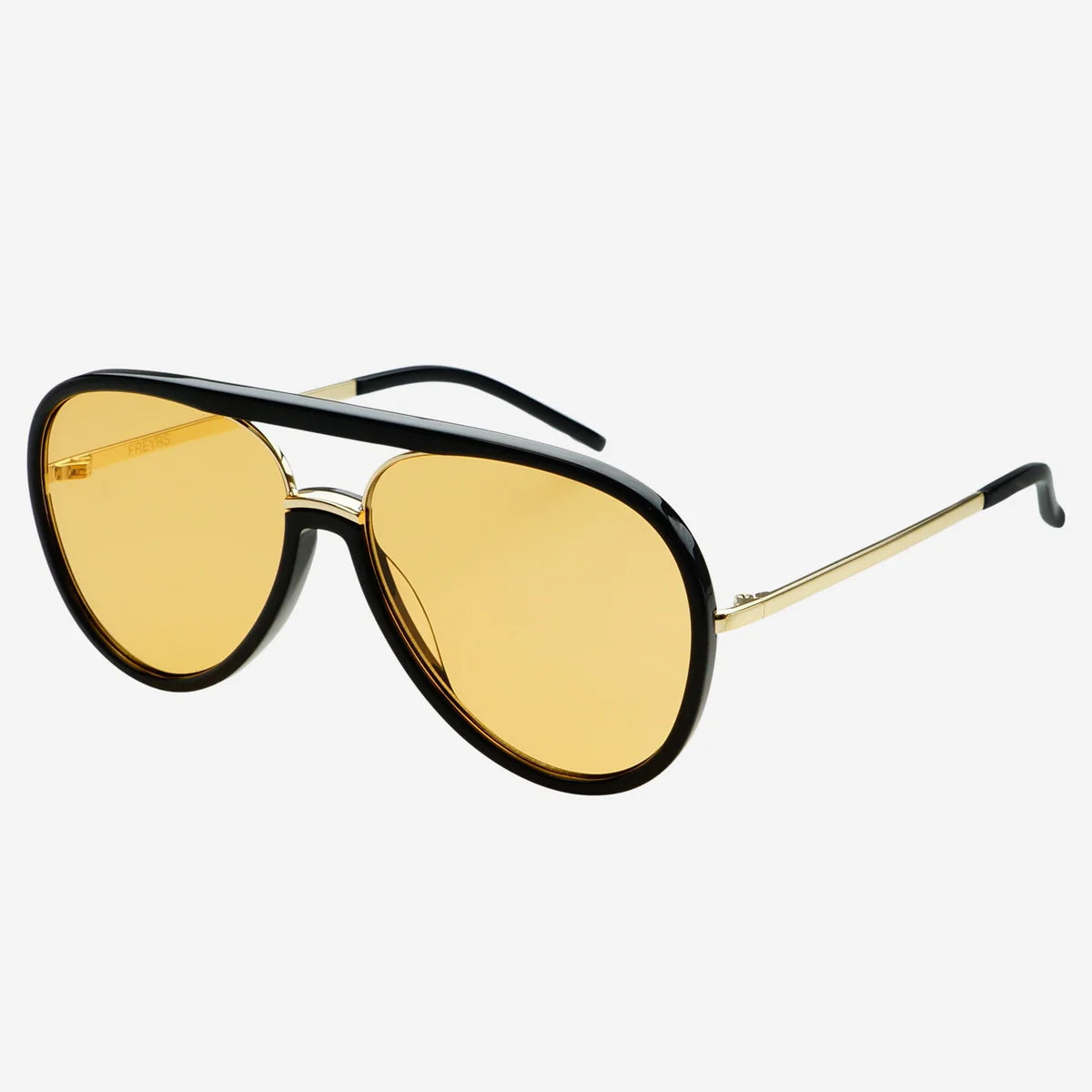 Freyrs Eyewear Shay - Black Soft Amber Lense