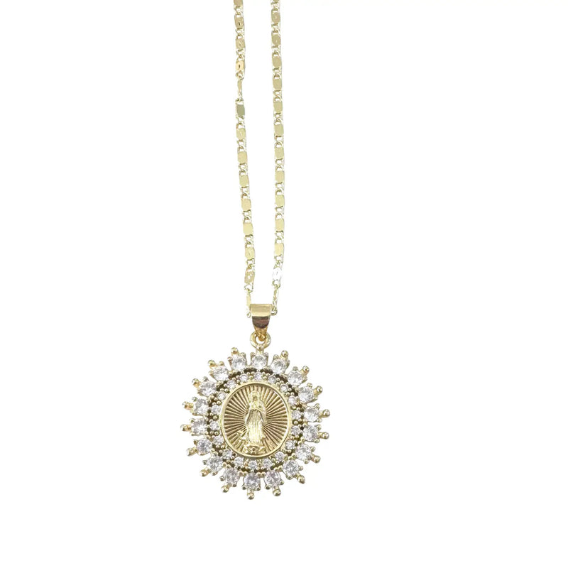 Gemelli Saint Pave Necklace