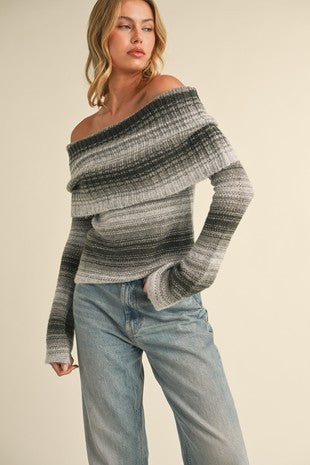 Gayle Gradient Sweater Top