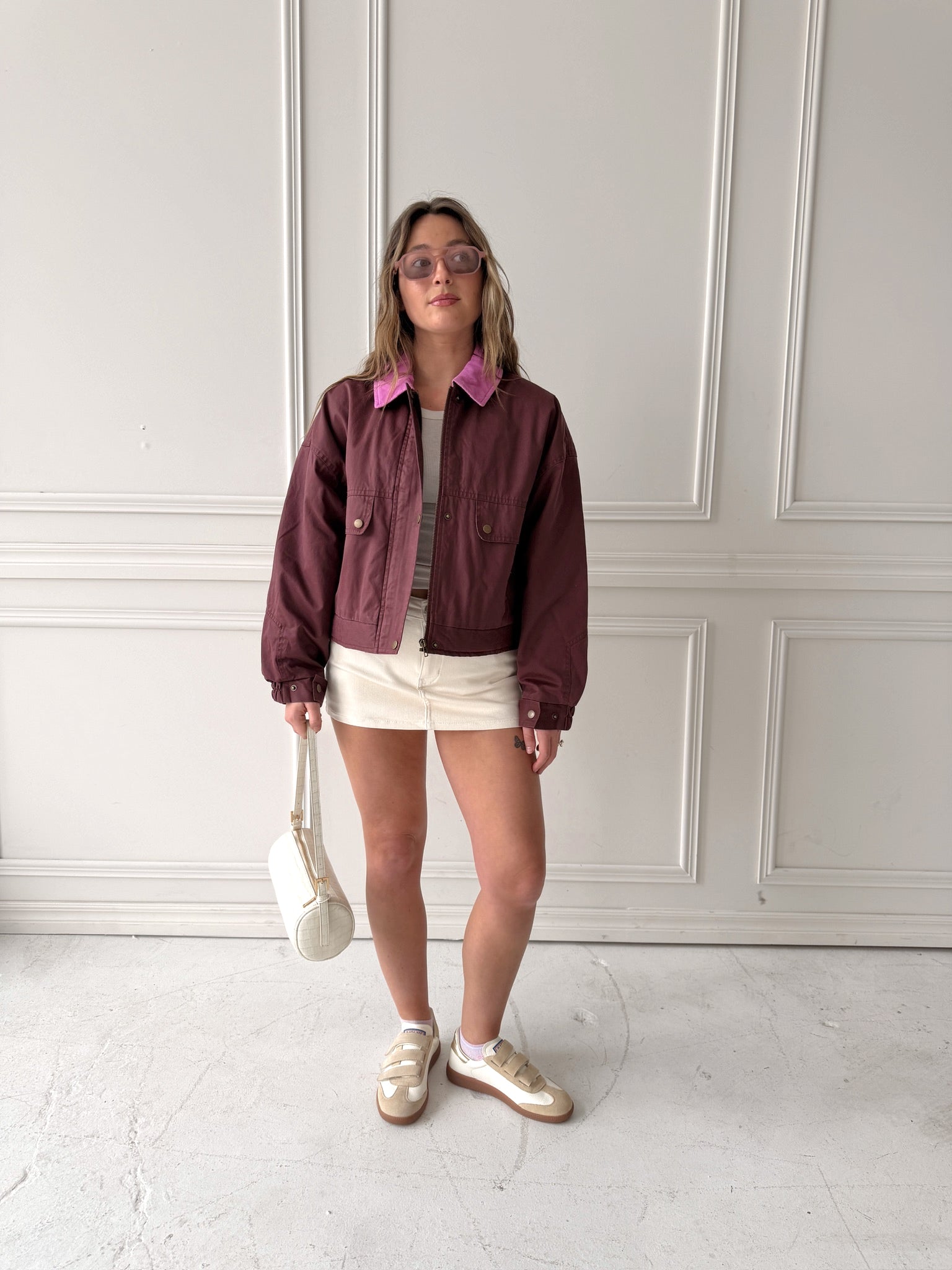 Frnch Tigressa Jacket in Bordeaux