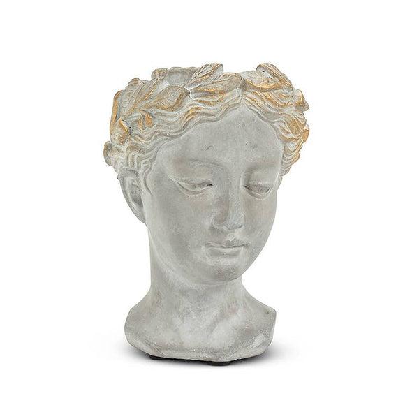 Extra-Small Woman Head Planter - 6.5"H