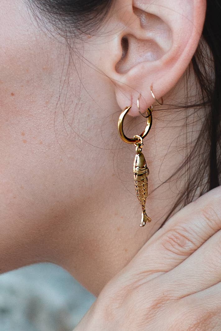 Peter + June Pesce Hoops - 18K Gold Plated