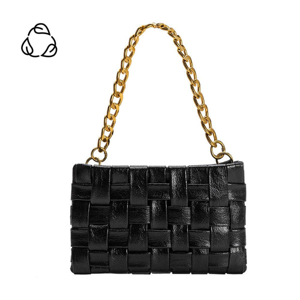 Melie Bianco Mimie Black Recycled Vegan Crossbody Bag