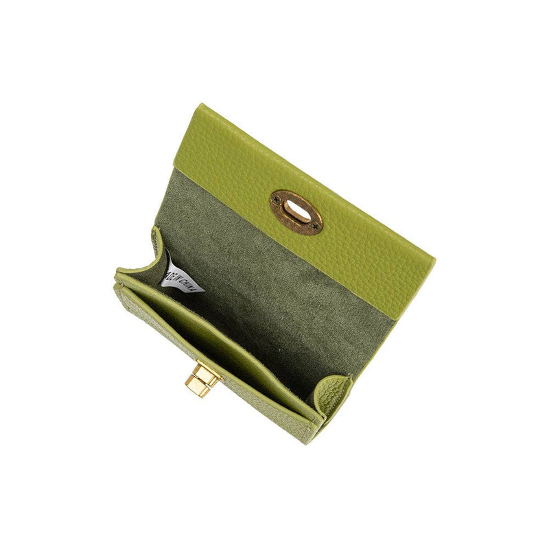 Rita Pistachio Vegan Leather Card Case Wallet