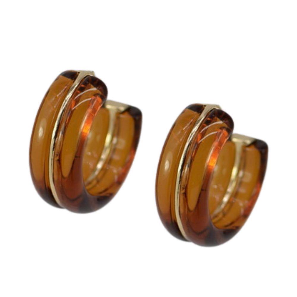 Acetate Hoop Earring