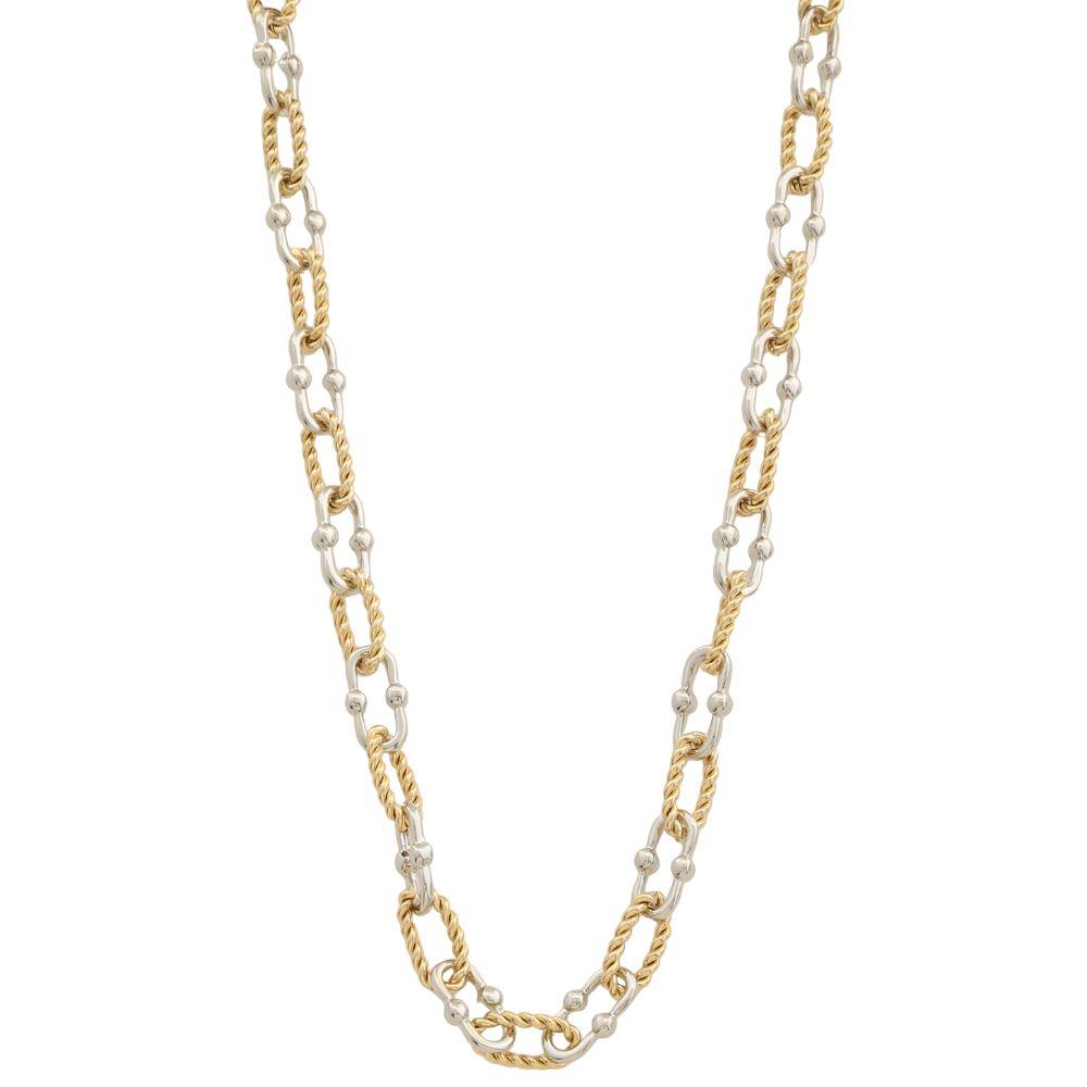 Mixed Metal Link Necklace