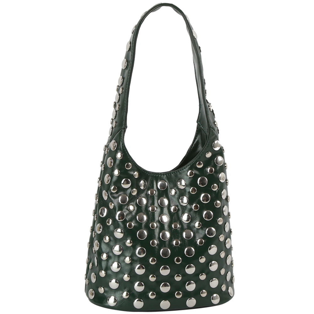 Olive Studded Bag
