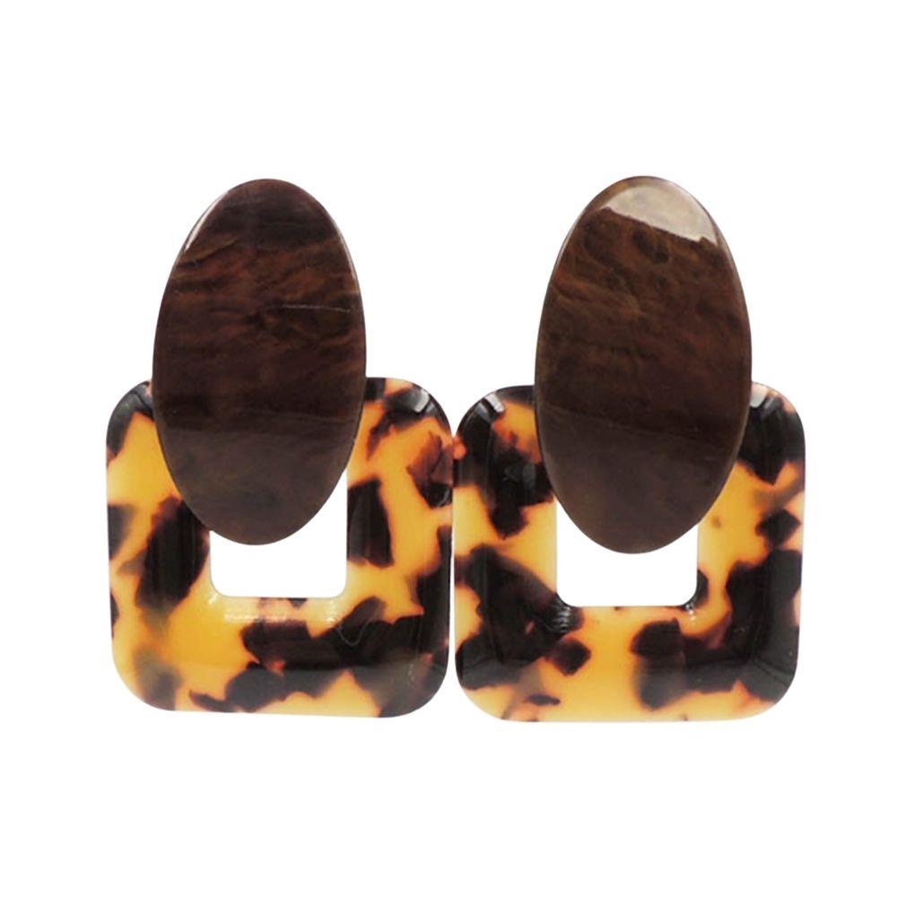 Square Tortoise Earrings