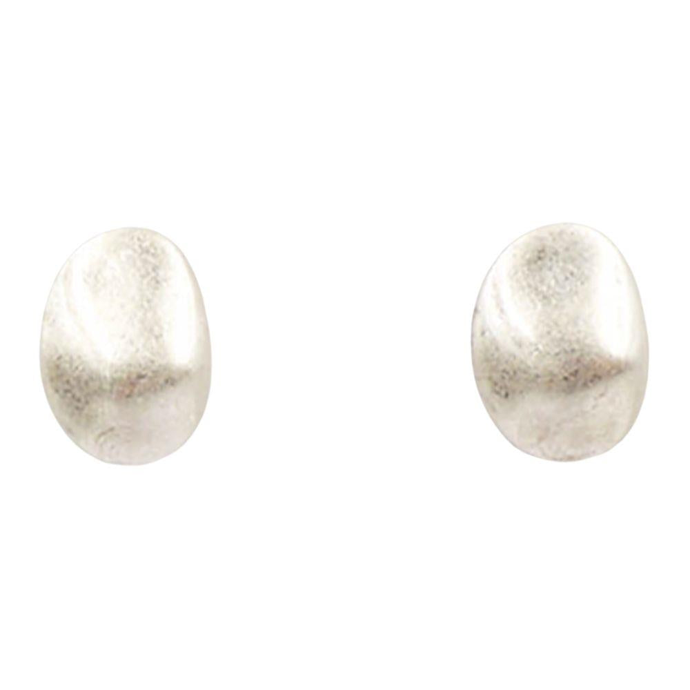 Brushed Stud Earrings