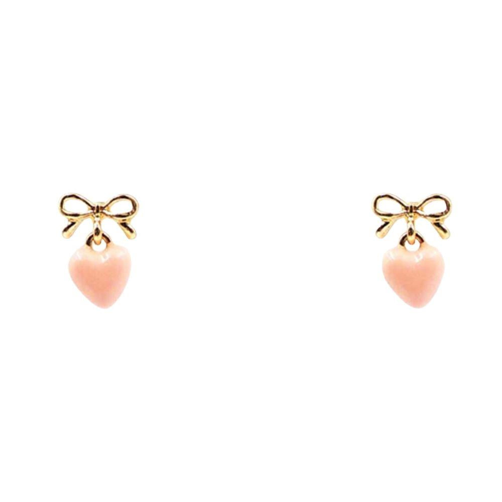 Heart Bow Earrings