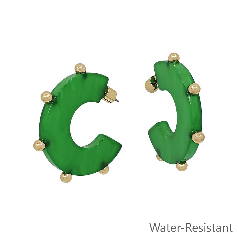 Acetate Hoop Earrings