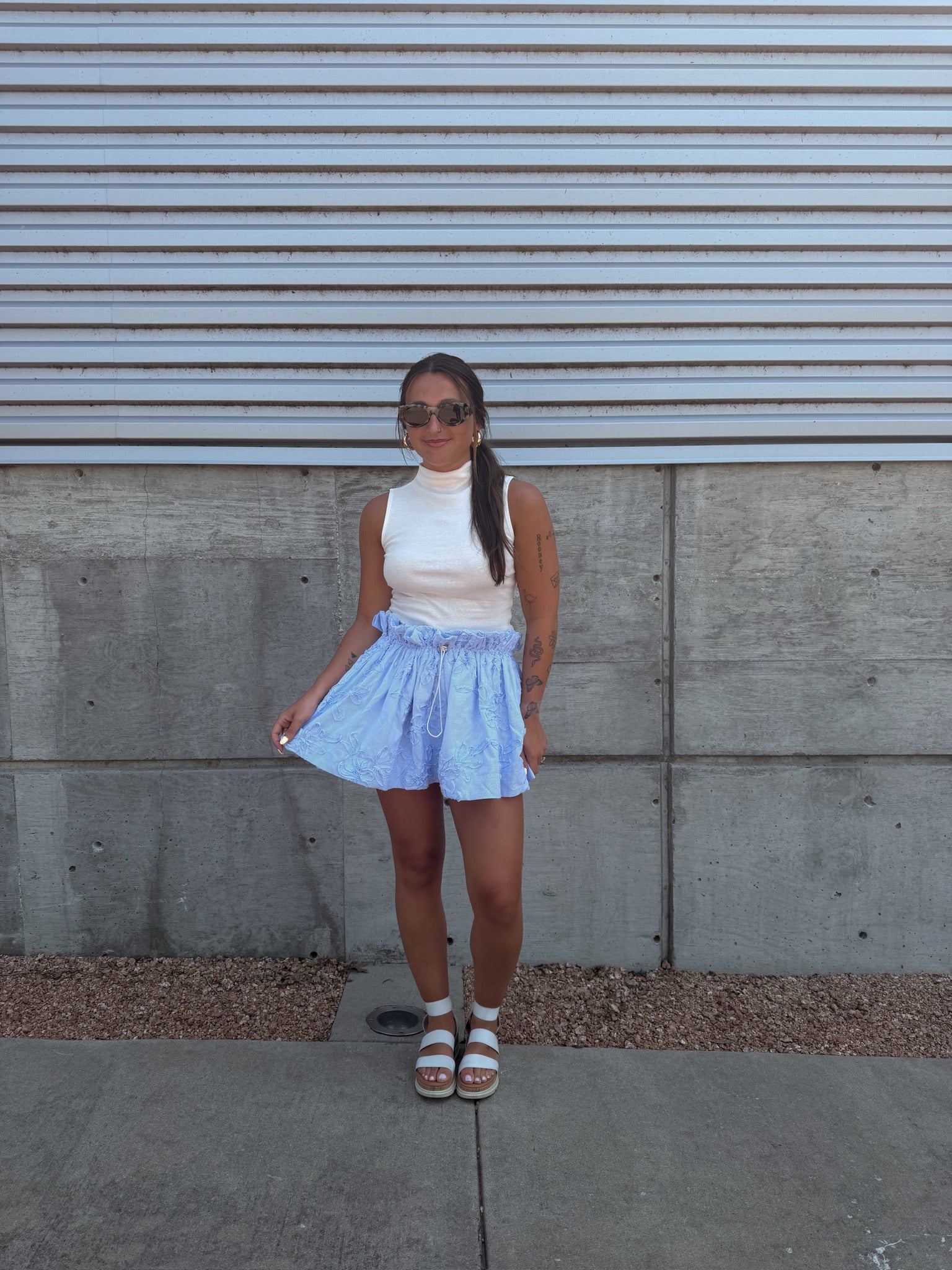 Serena Blue Skirt
