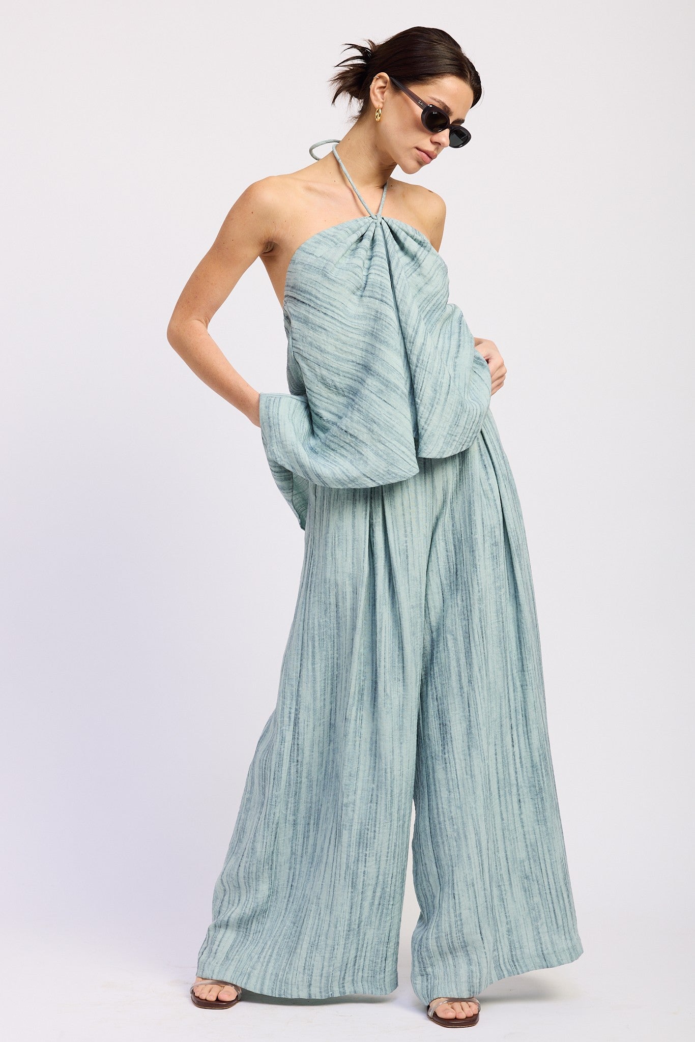 PRE-ORDER (ETA 6/22) Bri Halter Top - Seafoam