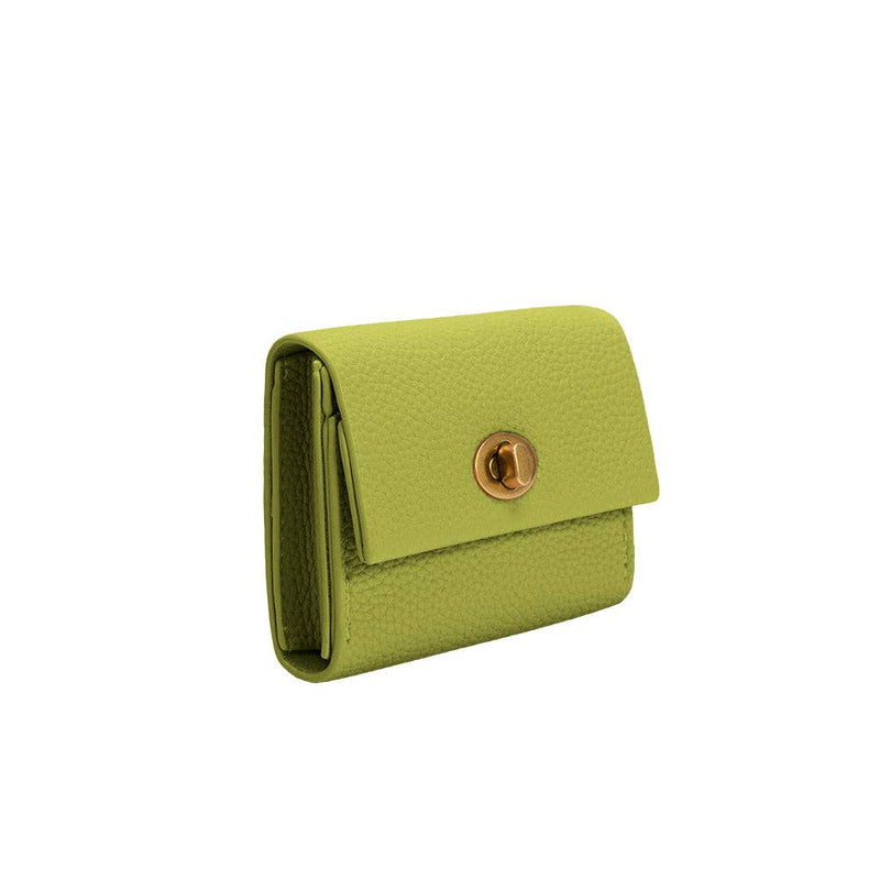 Rita Pistachio Vegan Leather Card Case Wallet