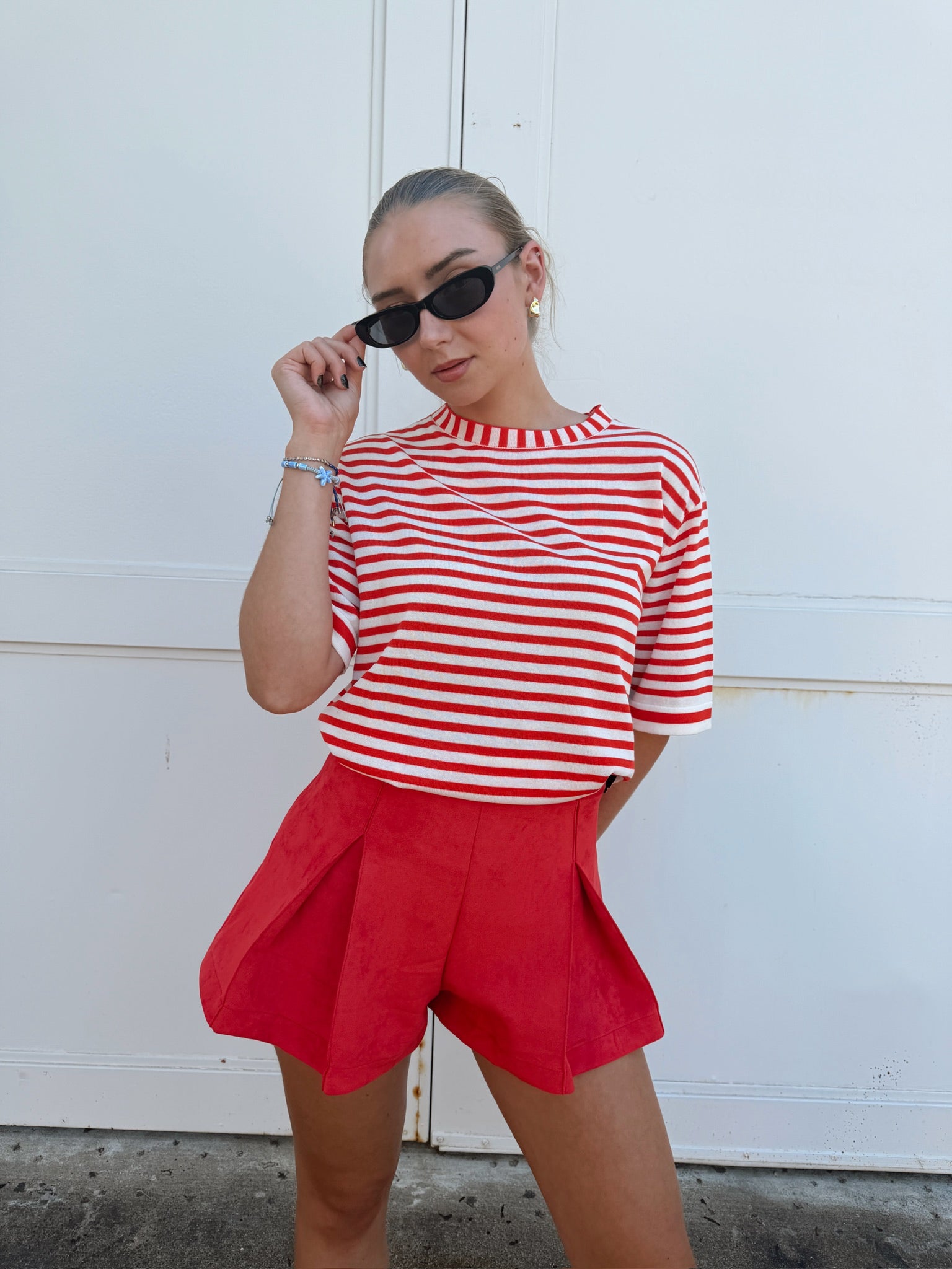 Jiji Wilfried Top in Rouge