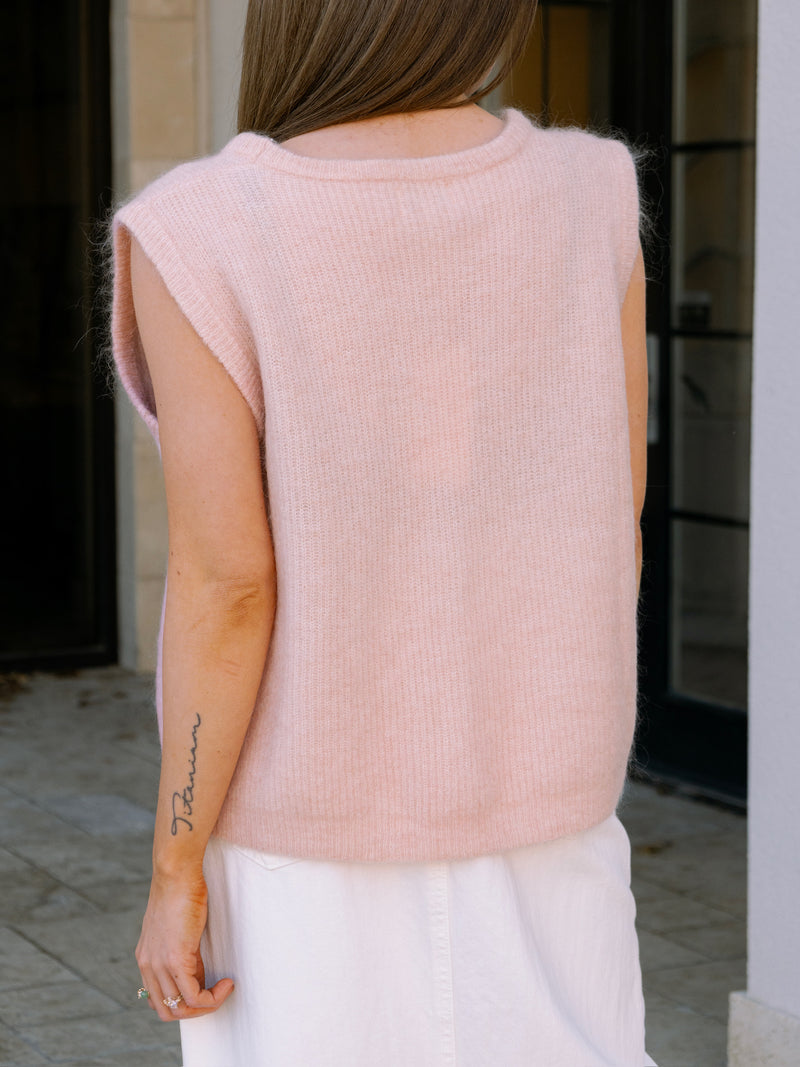 Frnch Meliza Cardigan in Rose Pale