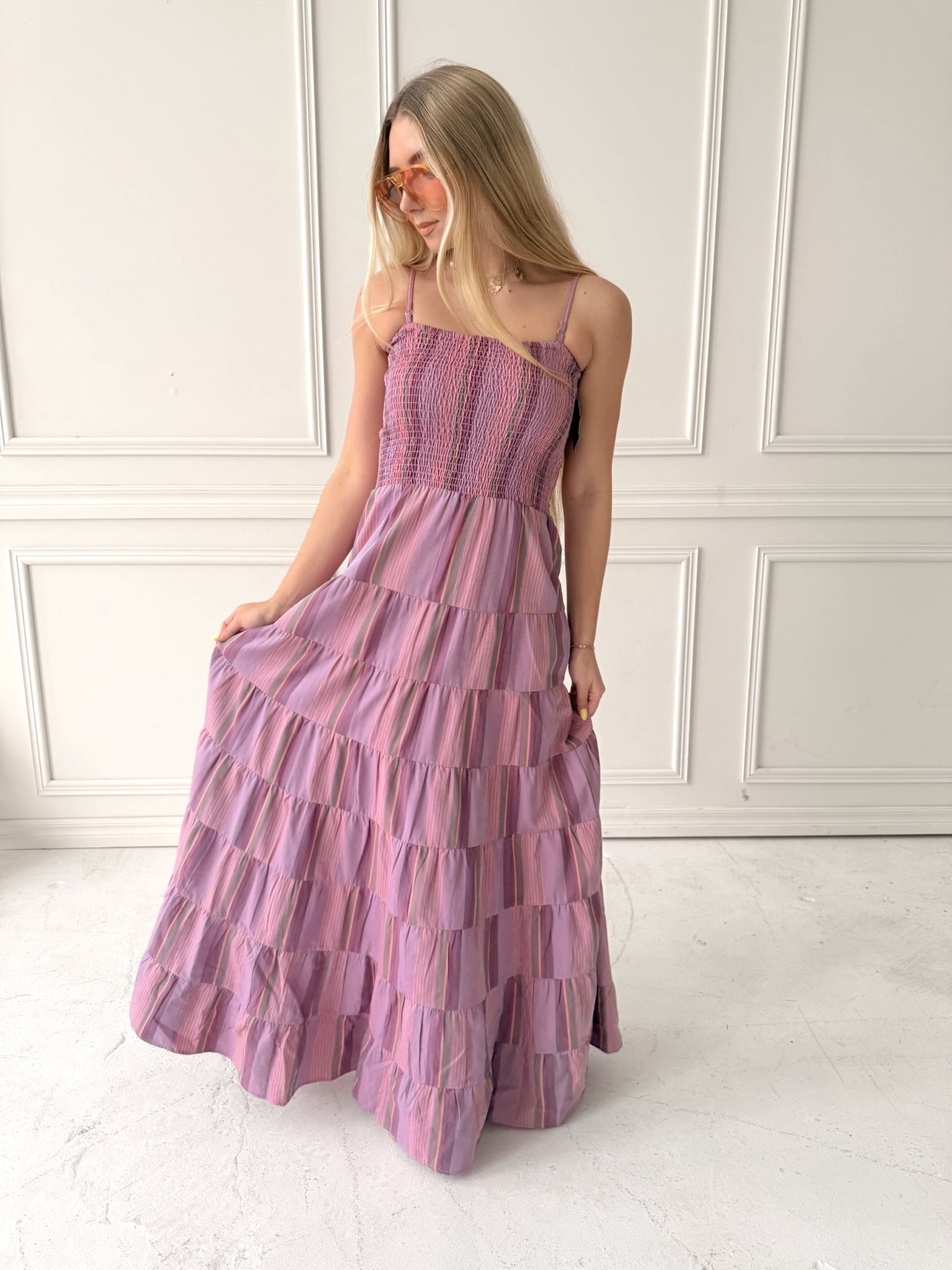 Frnch Lilaea Dress in Lilas