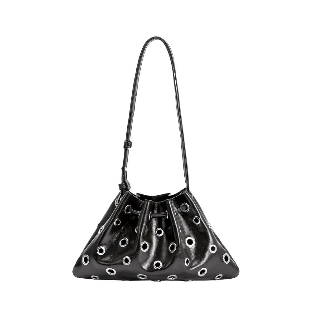 Paloma Black Recycled Vegan Shoulder Bag