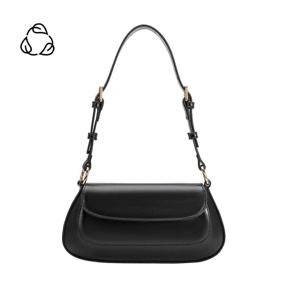 Amari Black Recycled Vegan Shoulder Bag
