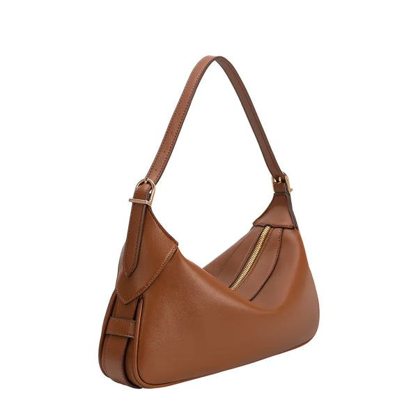 Melie Bianco Nicolette Saddle Recycled Vegan Shoulder Bag