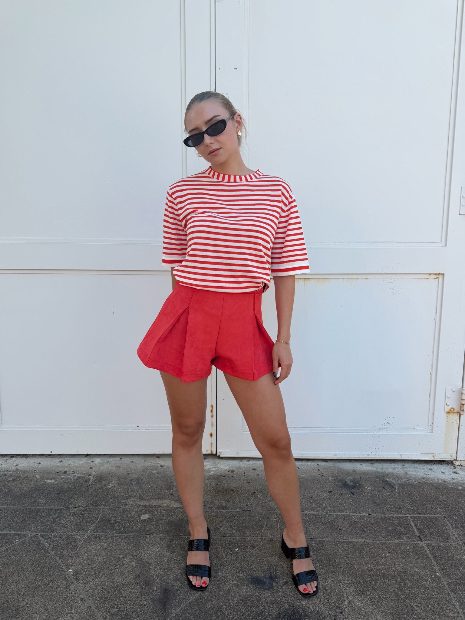 Jiji Wilfried Top in Rouge