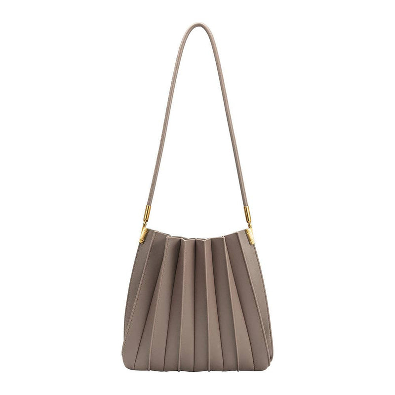 Melie Bianco Carrie Mushroom Pleated Vegan Shoulder Bag