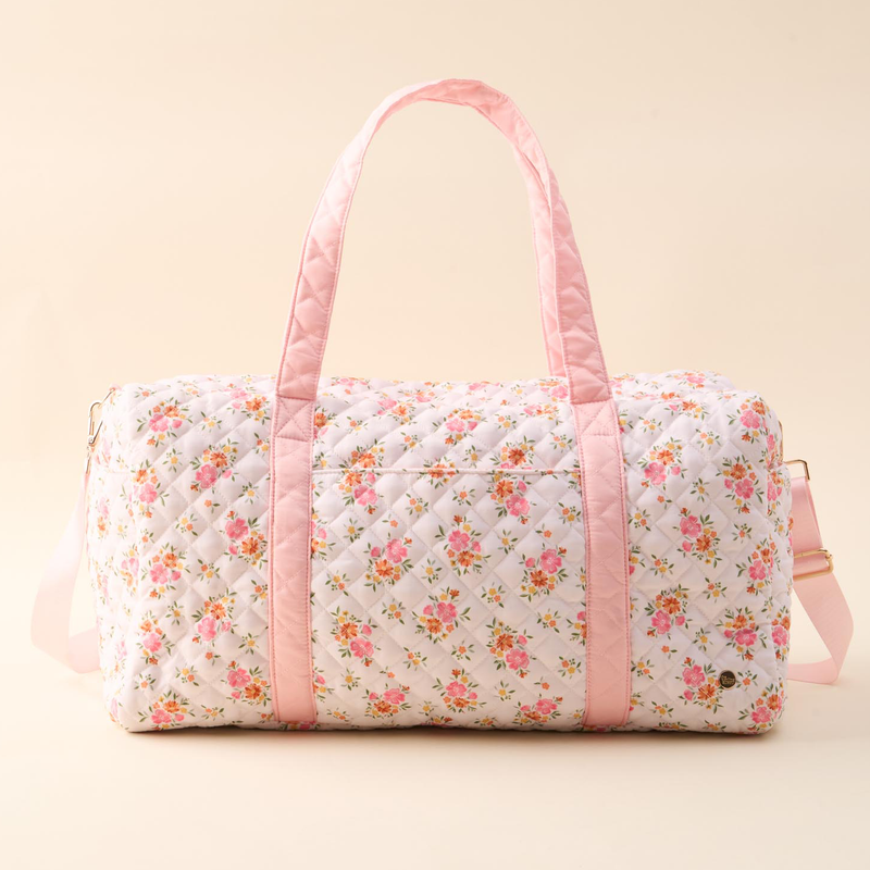 On-the-Go Quilted Weekender Bag-Endless Daydream Cream