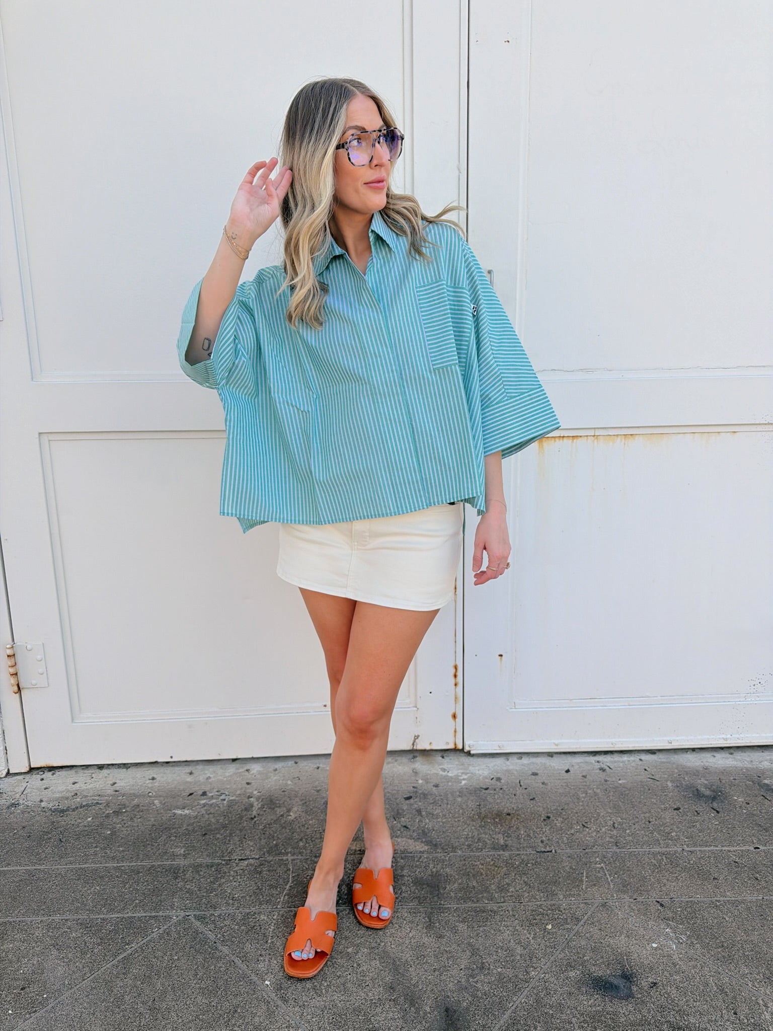 Jiji Marc Shirt in Vert