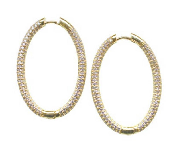 Madison Hoop Earring: Gold