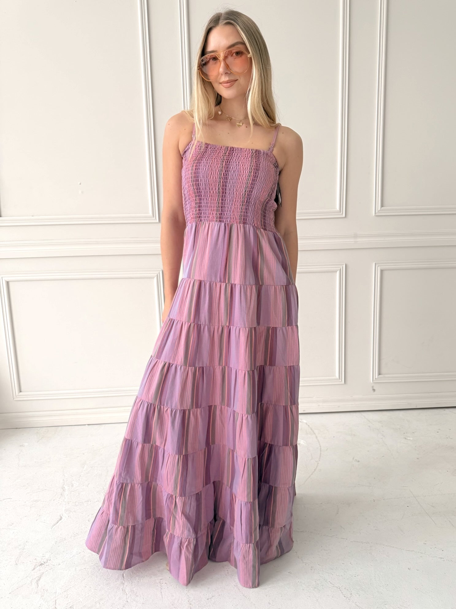 Frnch Lilaea Dress in Lilas