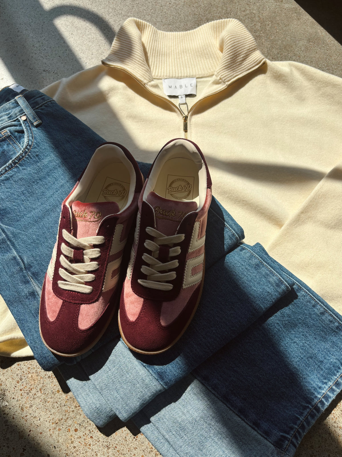Back 70 Cloud Sneaker - Velvet Wine Butter
