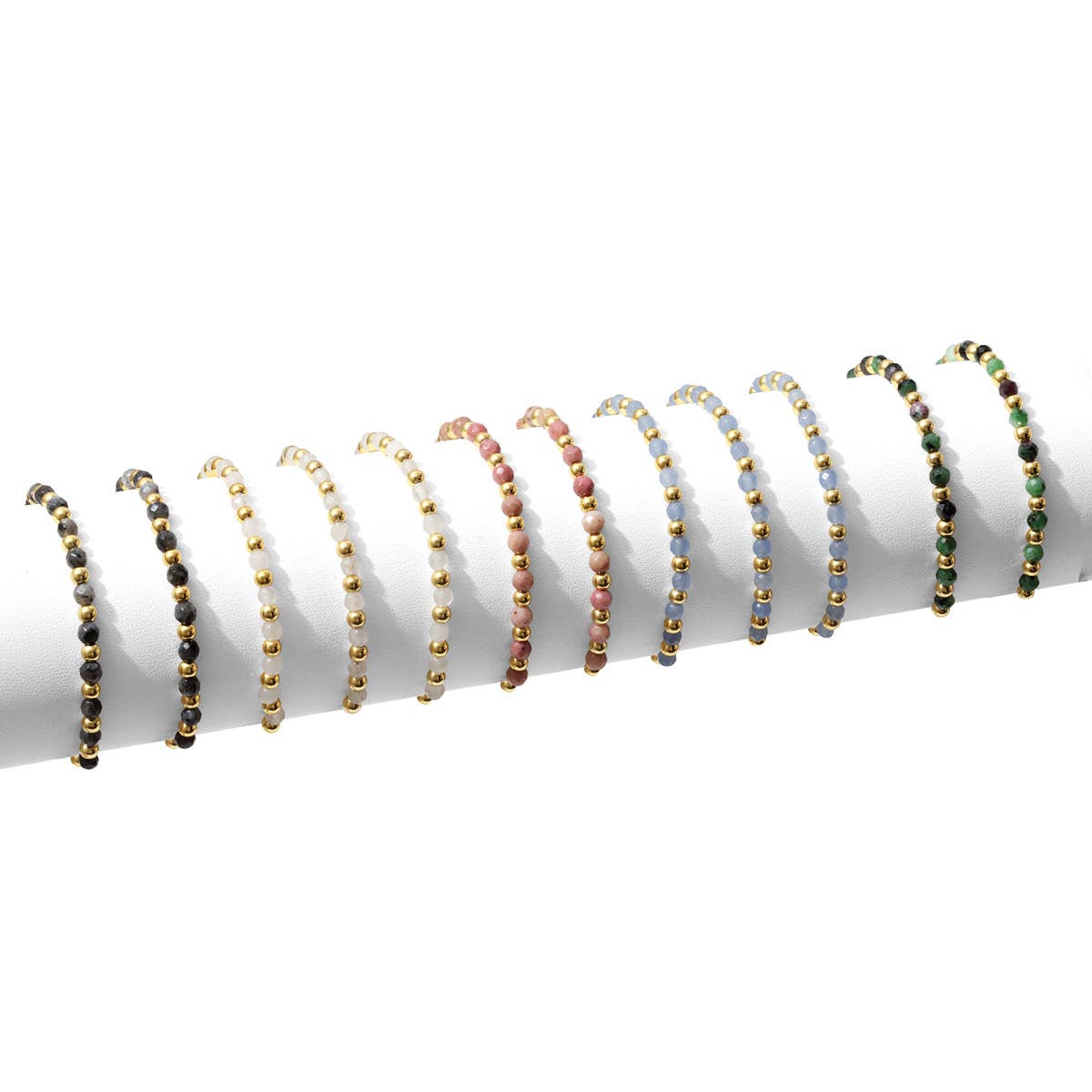 Stretch Stone & Bead Bracelets