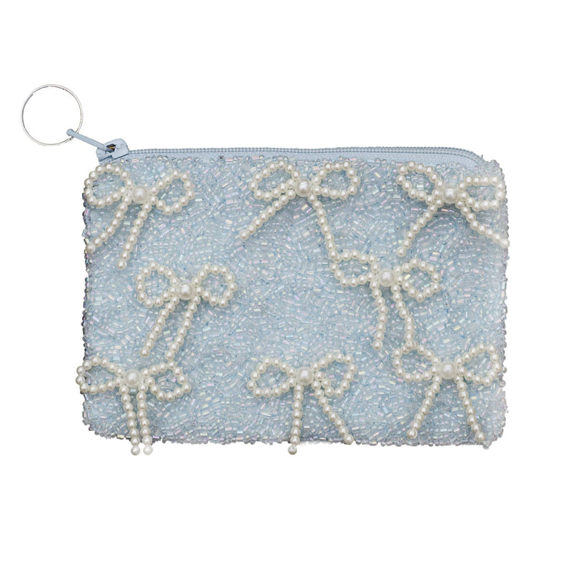 Pearl Bows Handbeaded Coinpurse