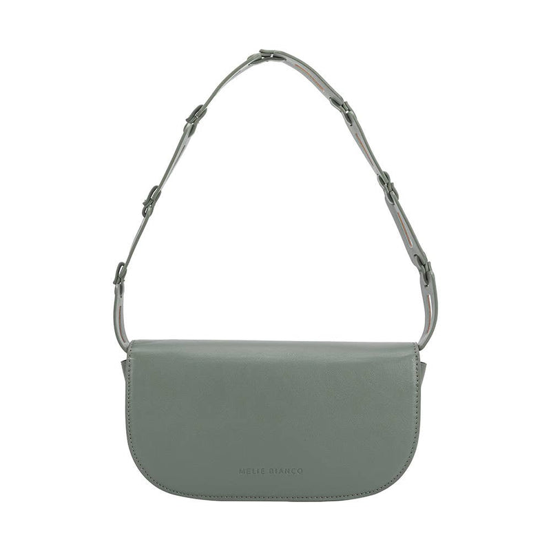 Inez Teal Recycled Vegan Shoulder Bag Small