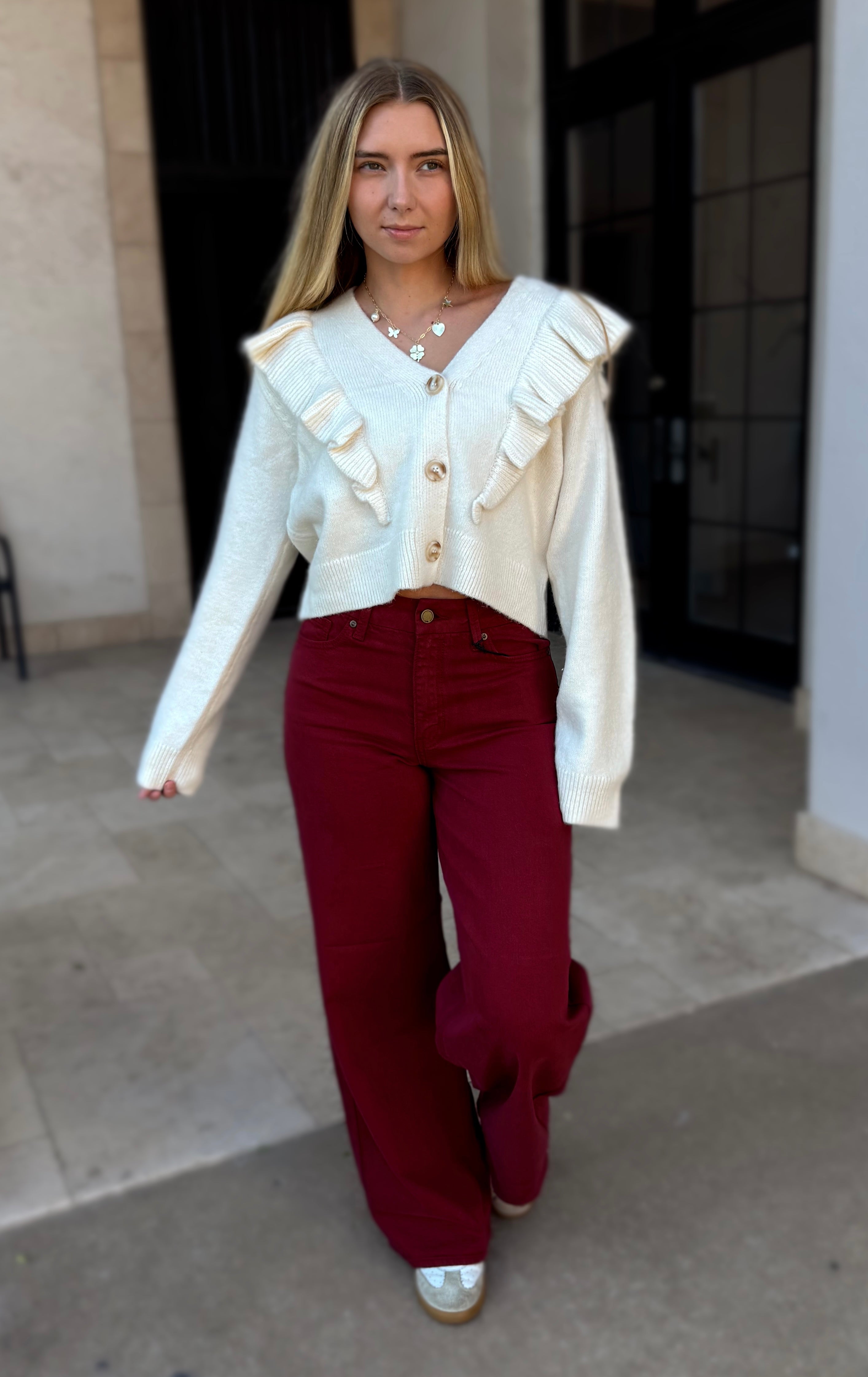 Vintage Dark Cherry Denim