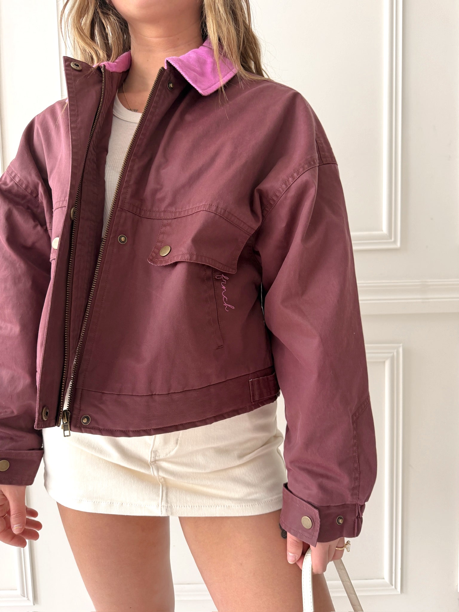 Frnch Tigressa Jacket in Bordeaux