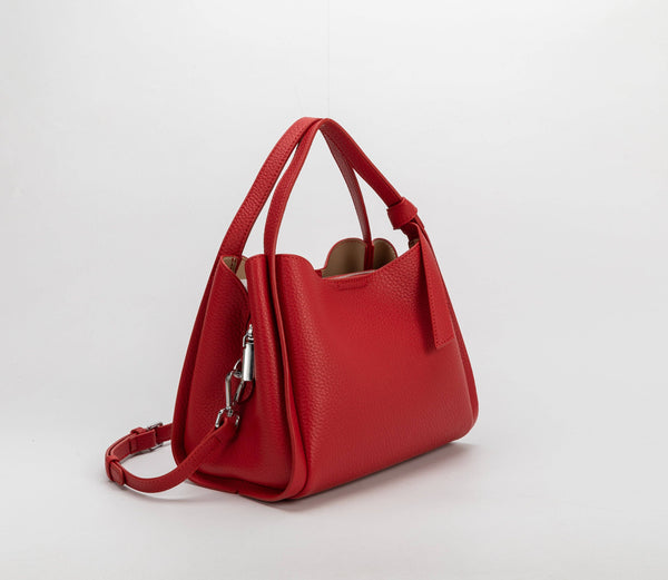 Melie Bianco Felicity Red Recycled Vegan Top Handle Bag