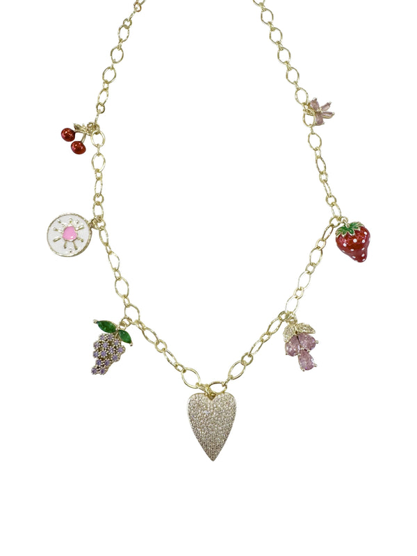 Gemelli Lizzy Fruit Charm Necklace