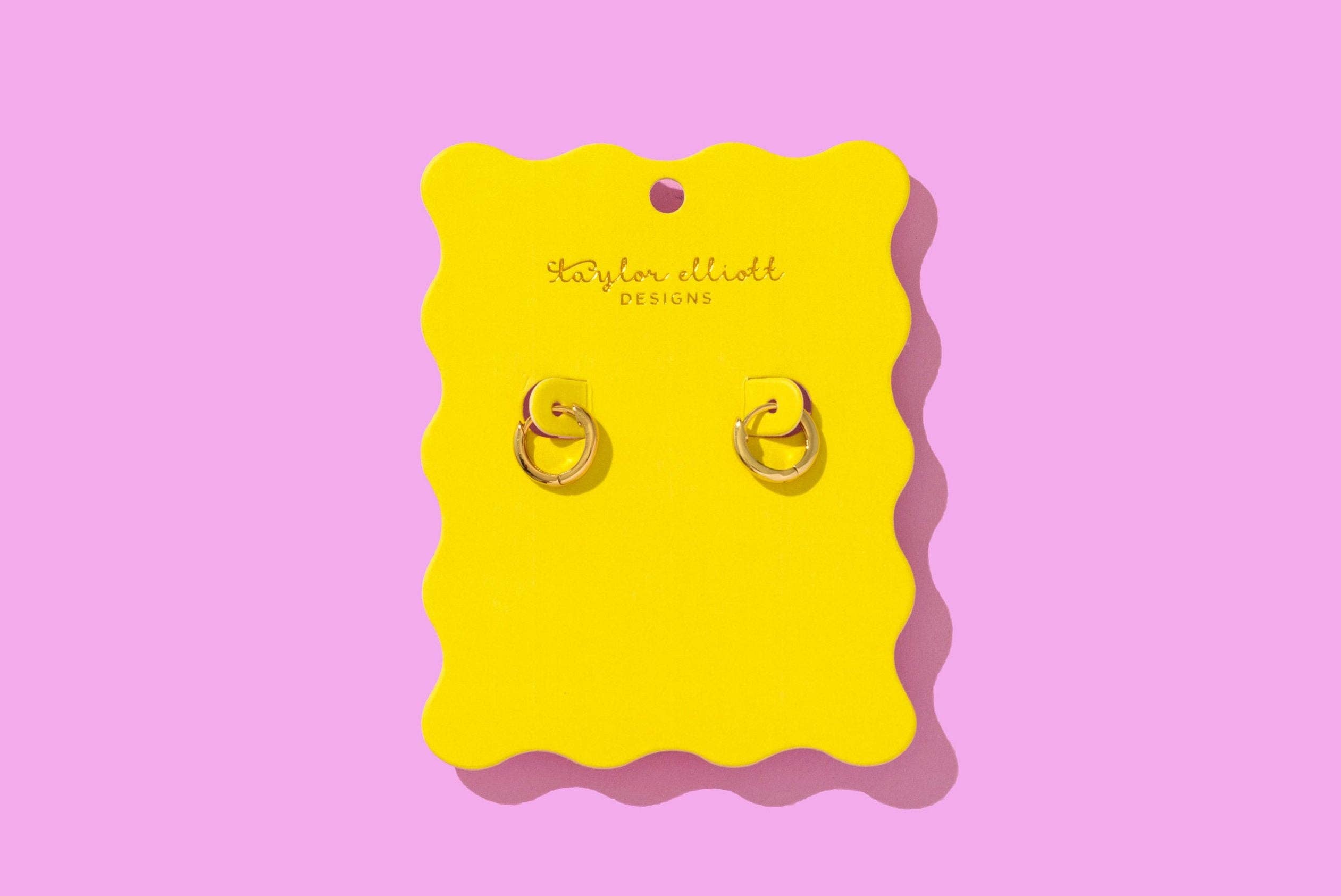 Julia Gold Huggie Earrings