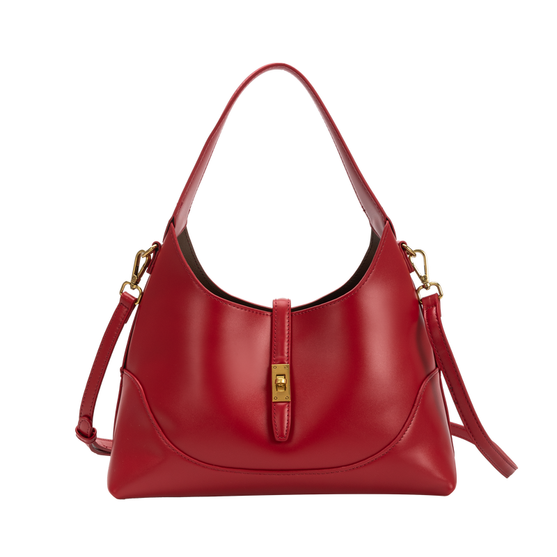 Caroline Red Recycled Vegan Shoulder Bag Pre-Order 10/15