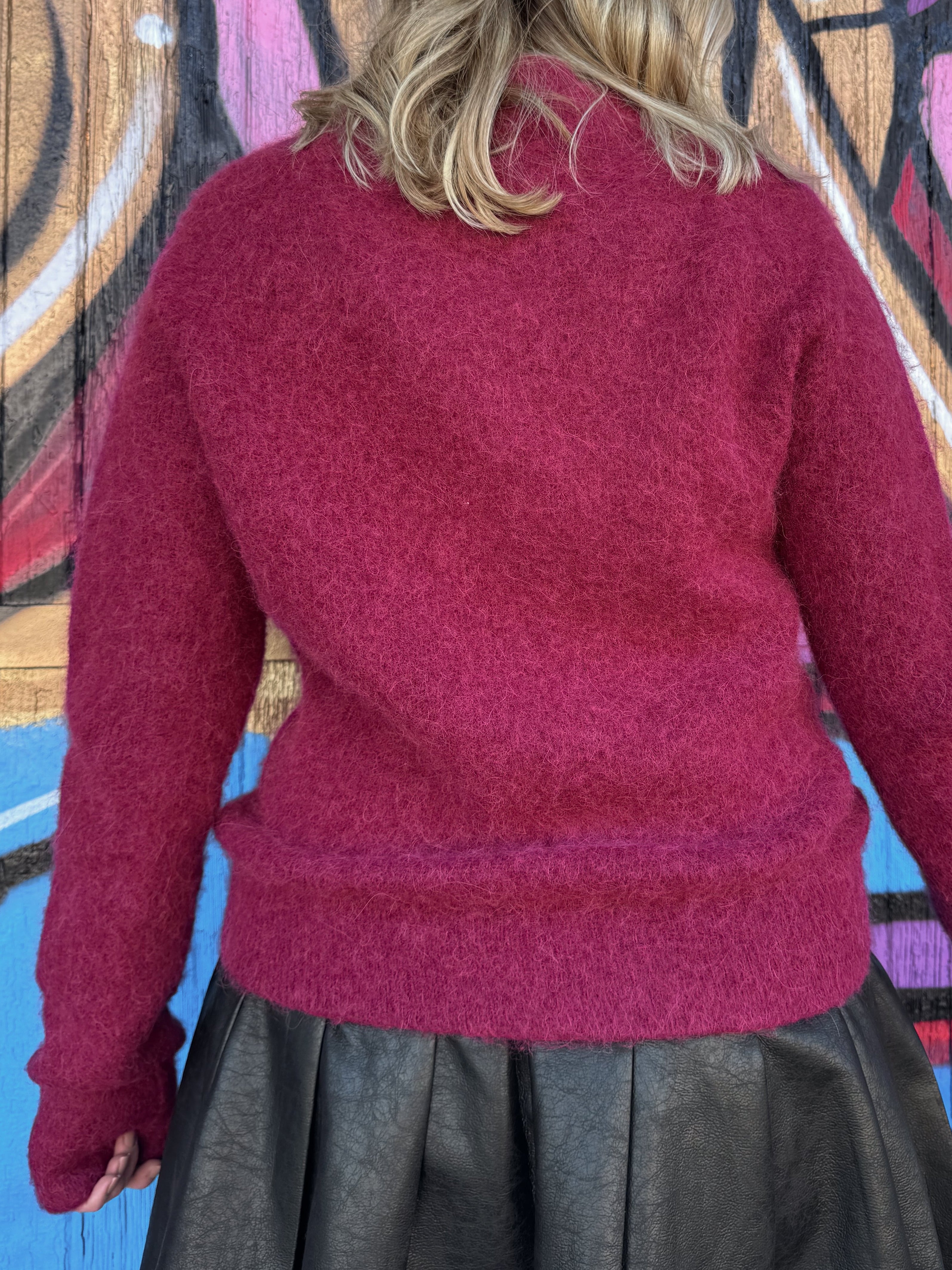 Frnch Figaro Sweater in Bordeaux