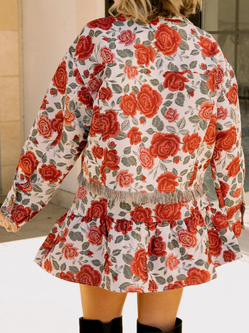 Roses Jacquard Jacket