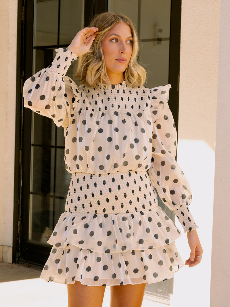 English Factory Polka Dot Mini Dress