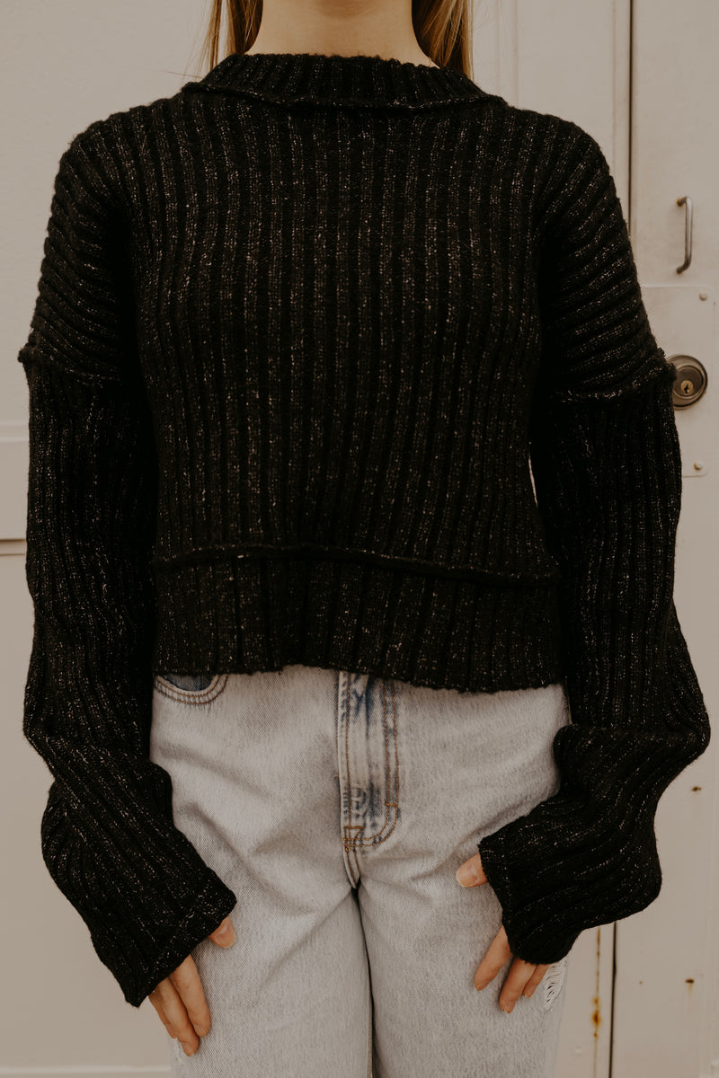 Simple Things Sweater -  Black