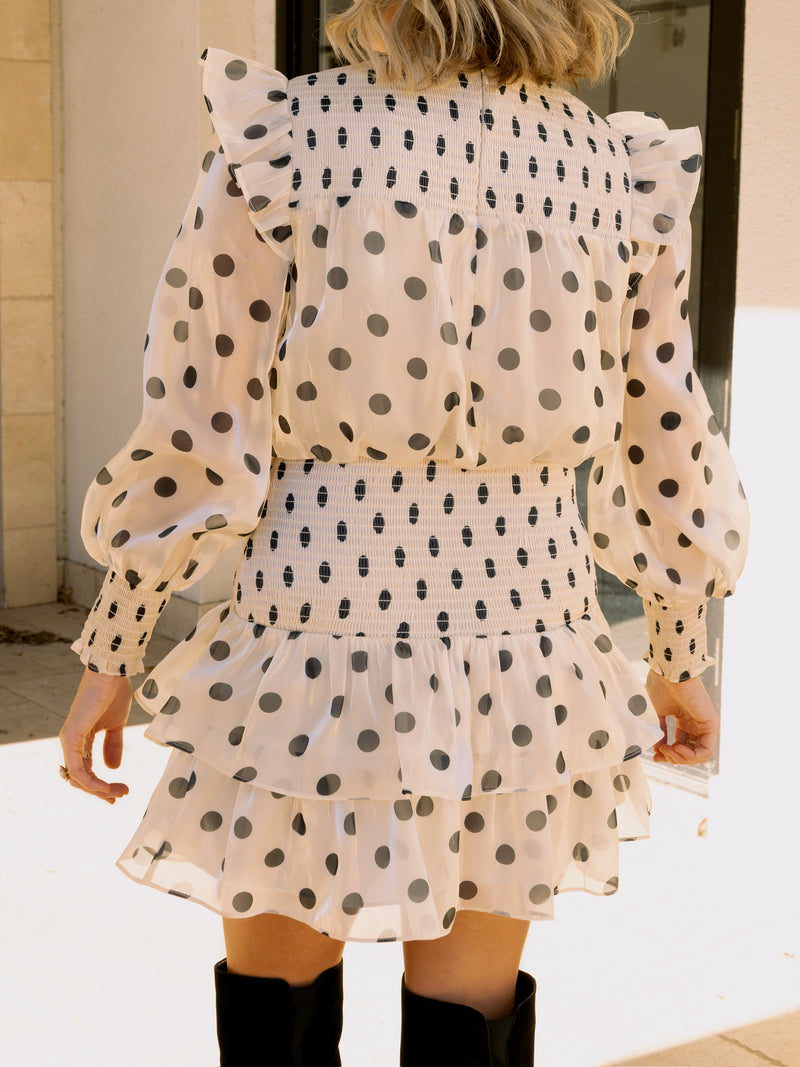 English Factory Polka Dot Mini Dress